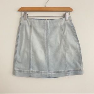 Wild Fable light wash denim mini skirt